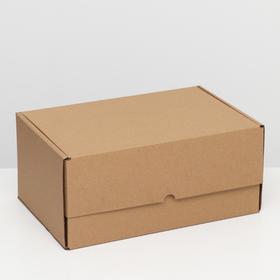Коробка самосборная "Почтовая", бурая, 40 х 27 х 18 см,