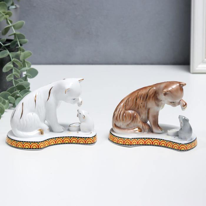 Сувенир керамика "Кошки-мышки" МИКС  9х12х8 см - фото 32785