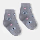 Носки для девочки Collorista цвет серый, р-р 24-26 (16 см)