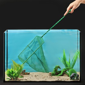 Сачок аквариумный 25 см, зелёный