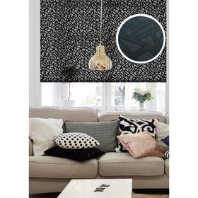 Рулонная штора Heyli, цвет чёрный, 115х160 см
