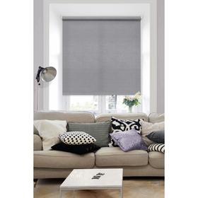 Рулонная штора «Морзе», цвет серый, 115х160 см
