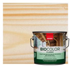 Защитный декоративный состав для древесины NEOMID BioColor Classic бесцветный матовый 2,7л