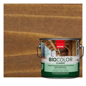 Защитный декоративный состав для древесины NEOMID BioColor Classic дуб матовый 2,7л
