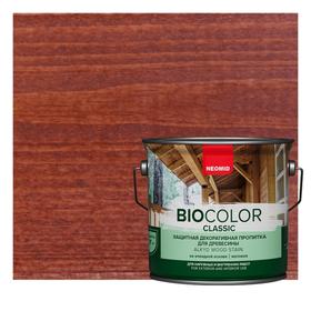 Защитный декоративный состав для древесины NEOMID BioColor Classic махагон матовый 0,9л