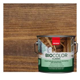 Защитный декоративный состав для древесины NEOMID BioColor Classic орех матовый 0,9л