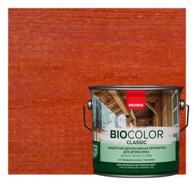 Защитный декоративный состав для древесины NEOMID BioColor Classic рябина матовый 0,9л