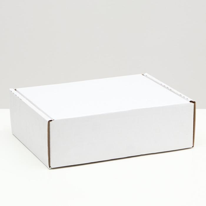 Коробка-шкатулка, белая, 27 х 21 х 9 см,