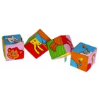 Набор развивающих мягких кубиков «Собери картинку. Животные 2» - фото 1729487