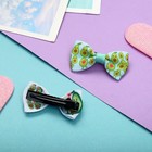 Зажим для волос "Бантик Вивиан" авокадики, 4,5х2 см (6 шт) - фото 800077585