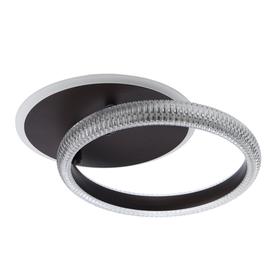 Люстра с ПДУ 1142/1 LED+подсветка 68Вт 3000К-6000К диммер кофе 41,5х34х10 см