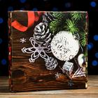 Коробочка для печенья "Волшебная ночь", 15 х 15 х 3 см 7068180