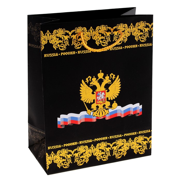 Пакет подарочный «Россия» (тиснение)