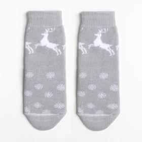 Носки детские махровые, цвет серый, размер 12