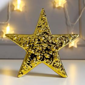 Сувенир керамика "Золотая звезда" 13,8х4,4х14,8 см в Донецке