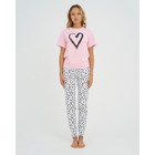 Пижама женская KAFTAN "Heart" р. 48-50 - фото 800313813