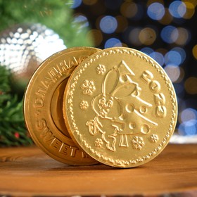 Шоколадная медаль "Тигр", 24 г (24 шт)