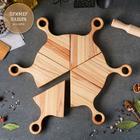 Доска для пиццы, 25х15 см, массив ясеня - фото 800137719