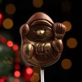 Шоколад фигурный «Снеговик на палочке», 45 г