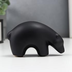 Сувенир керамика "Чёрный медведь" 6,8х5х11,5 см в Донецке