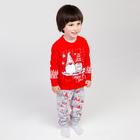 Пижама детская, цвет красный, рост 134 см - фото 3465923