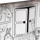 Дом из картона "Дом-раскраска" набор для творчества, Синий трактор в наличии - фото 107839737