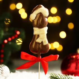 Шоколадная игрушка елочная "аппарат" на палочке, новогодний, 32 г
