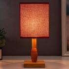 Настольная лампа "Ариадна", 1х40Вт Е27, цвет бордо - фото 2744158