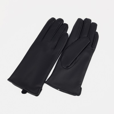 Перчатки женские, размер 7, подклад шерсть, цвет чёрный