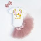 Набор : боди, юбка, повязка "Cute", рост 80-86 см - фото 800153086