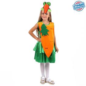 Карнавальный костюм «Морковка», платье, маска, р. 30, рост 98-116 см
