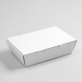 Коробка с замком, белая, 17 х 11 х 5 см