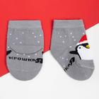 Набор новогодних носков Крошка Я "Пингвин", 2 пары, 6-8 см - фото 800156500