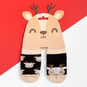{{photo.Alt || photo.Description || 'Набор новогодних детских носков Крошка Я «Олень», 2 пары, 10-12 см'}}