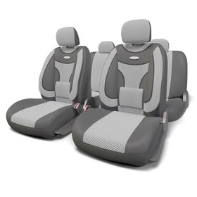 Авточехлы универсальные EXTRA COMFORT ECO-1105 темно серый/светло серый, 11 предметов 7413886