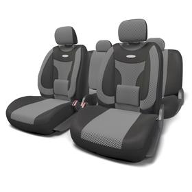 Авточехлы универсальные EXTRA COMFORT ECO-1105 чёрный/темно серый, 11 предметов 7413889