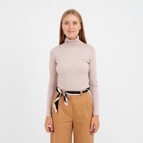 Джемпер (водолазка) женский MINAKU: Basic line цвет бежевый, р-р 50