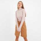 Джемпер (водолазка) женский MINAKU: Basic line цвет бежевый, р-р 50 - фото 800157791