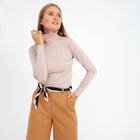 Джемпер (водолазка) женский MINAKU: Basic line цвет бежевый, р-р 50 - фото 800157793