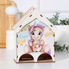 Чайный домик на два ряда "Единорог с пончиком" 15,5×9,6×20 см - фото 800729397