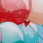 Фотофон винил "Зайки с морковкой на машинке" 120х80 см - фото 800160378