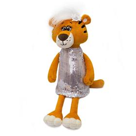 Мягкая игрушка «Тигрица Тэффи в платье», 30 см