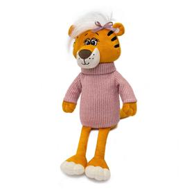 Мягкая игрушка «Тигрица Марни в розовом свитере», 30 см
