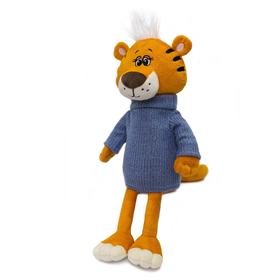Мягкая игрушка «Тигр Марк в синем свитере», 30 см