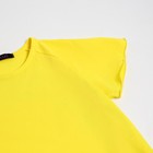 Футболка для девочки MINAKU, цвет лимонный, рост 128 см - фото 803545950