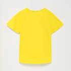 Футболка для девочки MINAKU, цвет лимонный, рост 128 см - фото 803545951