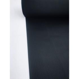 Рулонная резиновая дорожка «Полоска», размер 1,2х10 м, толщина 3 мм, цвет чёрный