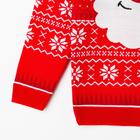 Джемпер новогодний вязанный KAFTAN "Santa", цвет красный, размер 44 - фото 28500