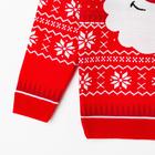Свитер новогодний вязанный KAFTAN "Santa", цвет красный, размер 42 - фото 39204