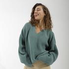 Пуловер женский SL, 46-48, зелёный - фото 35445